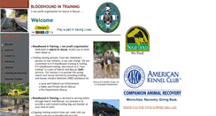 Desktop Screenshot of bloodhoundintraining.org