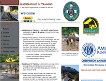 Tablet Screenshot of bloodhoundintraining.org